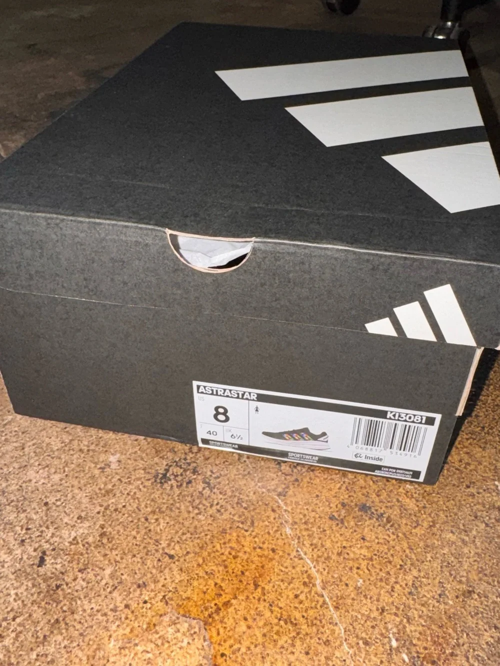 BNIB Adidas FIFA Volunteer Cloudfoam Black Running Shoes Astrastar